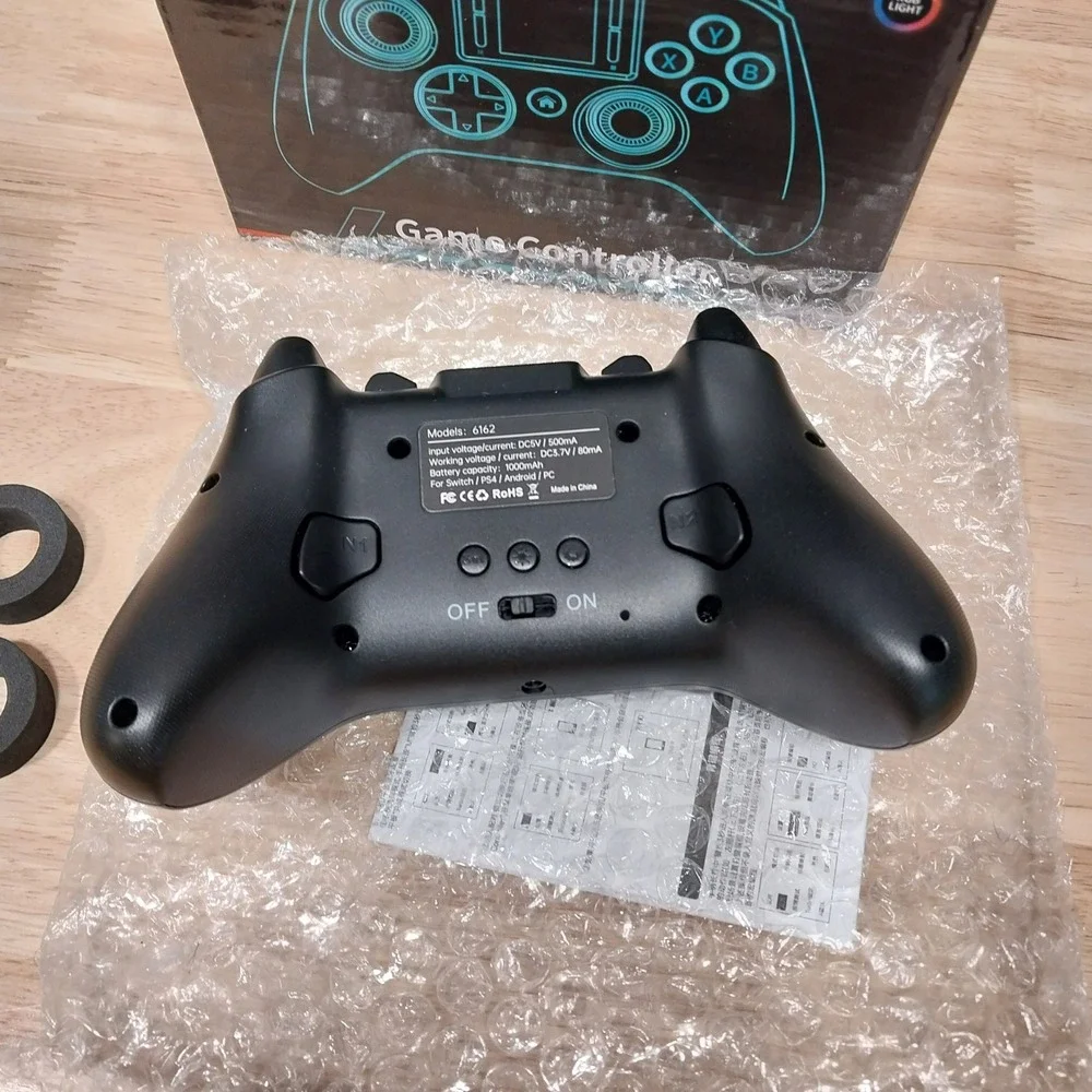 Game Controller 6162 Bluetooth RGB Wireless OS Black